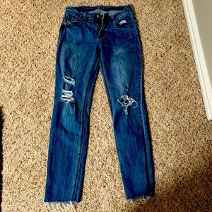 Old Navy boyfriend cut jeans, size 0